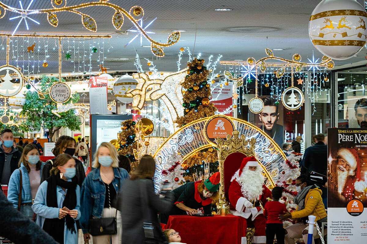 Décoration Noël en magasin