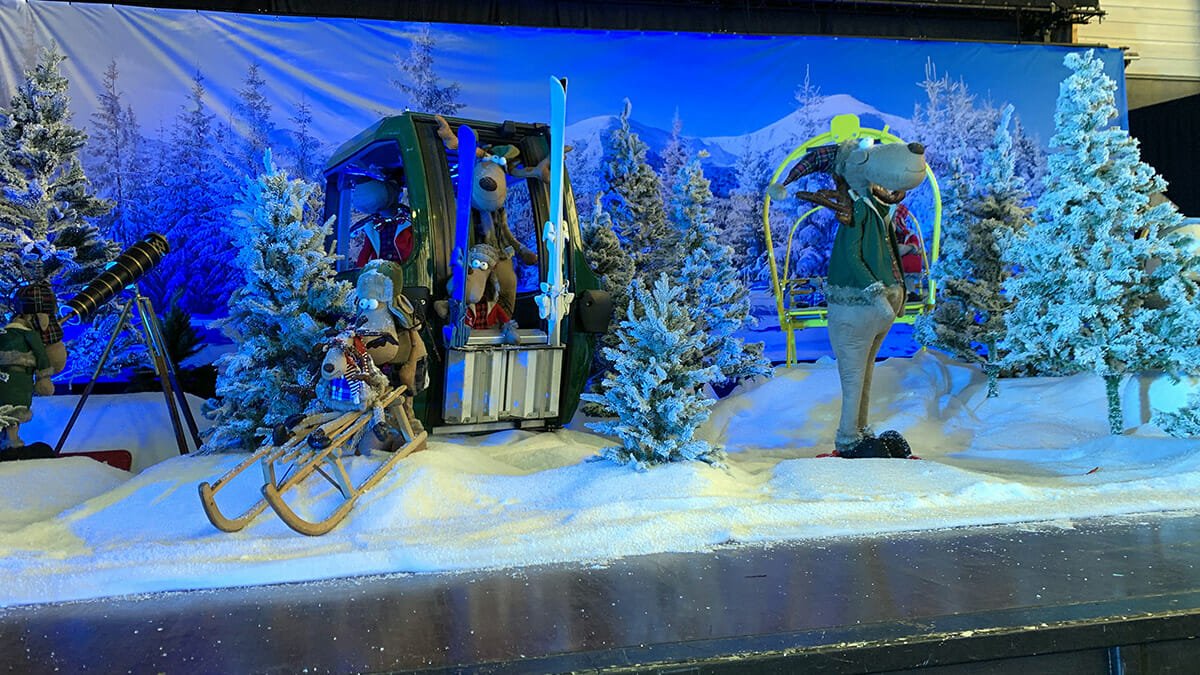 Scénographie pour un marché de noël