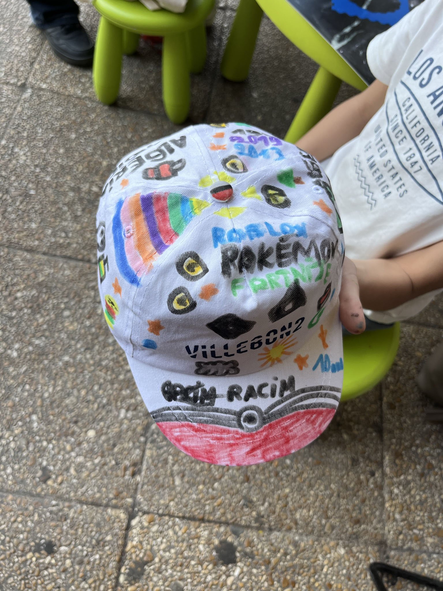 Animation Street art : sur casquette